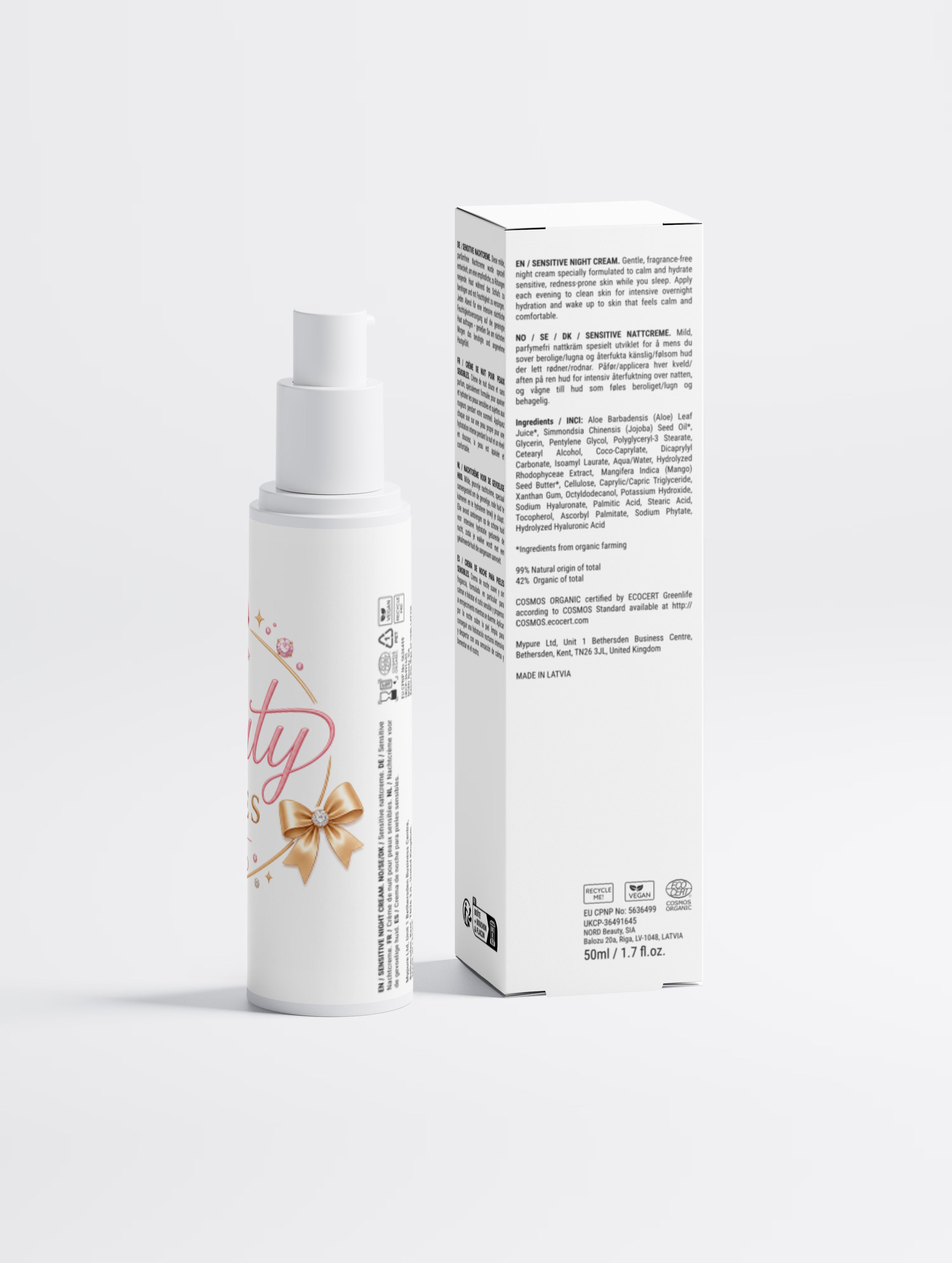Sensitive Skin Overnight Cream, Fragrance-Free